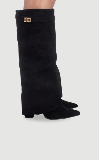 Women's Thigh High Boots Pointed Toe Slouchy Comfortable - Vonnera