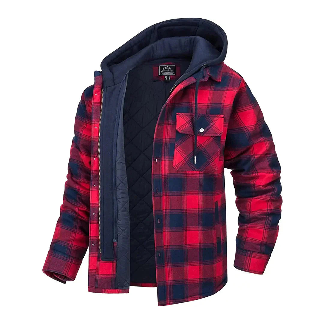 Enzo Men's Checkered Jacket Timeless Elegance - Vonnera