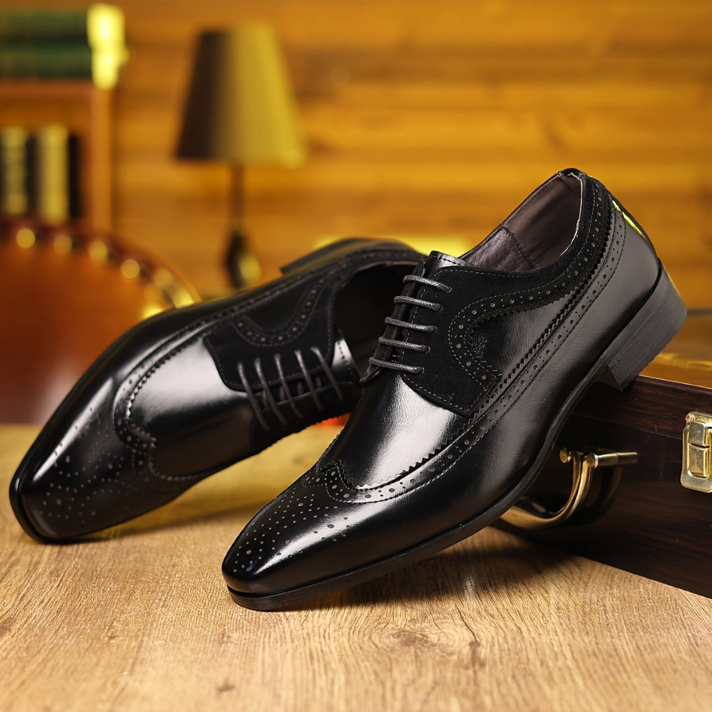 Men's Leather Dress Shoes Black