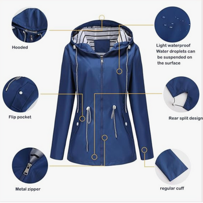 Women's Hooded Jacket Drawstring