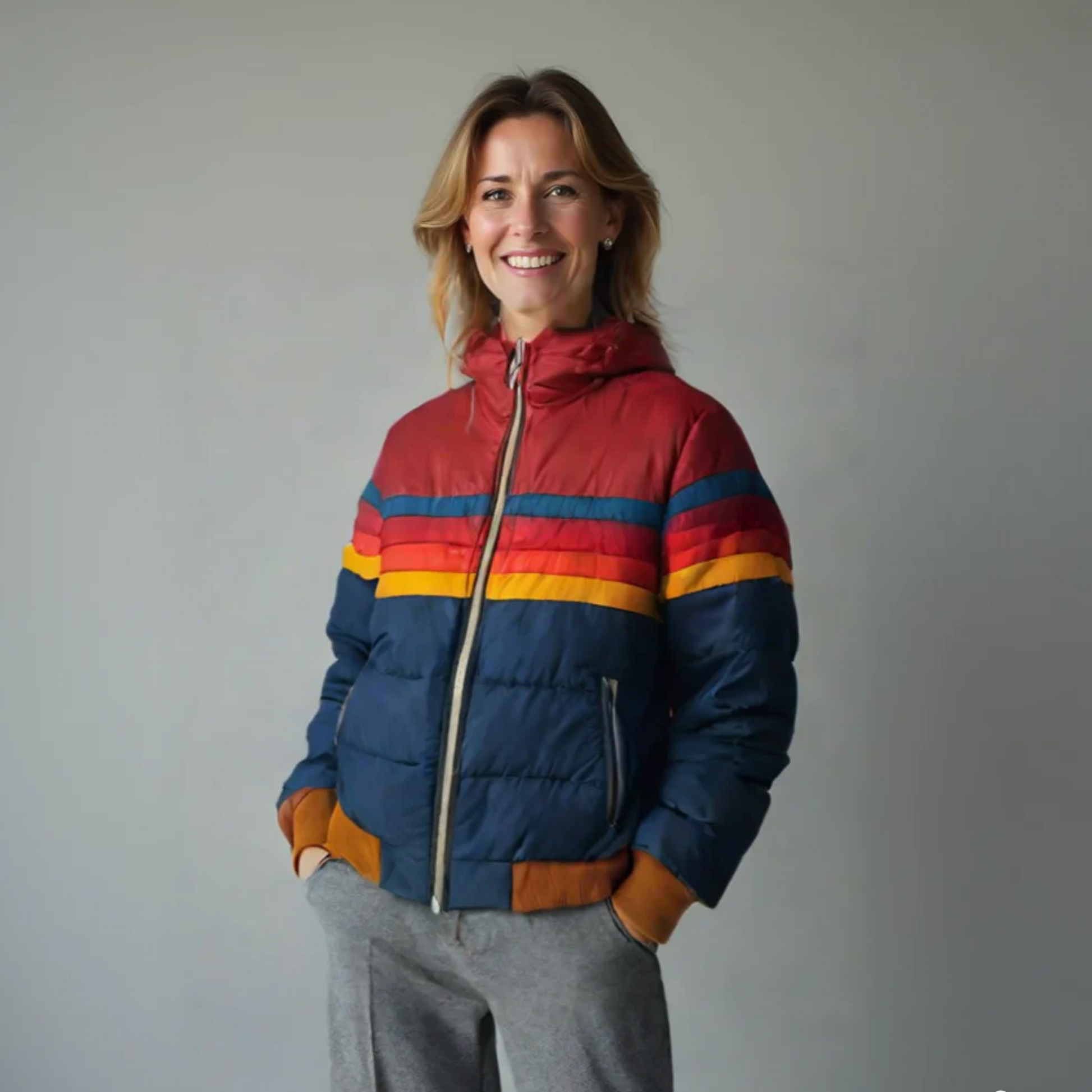 Women's Retro Zip Jacket - Vonnera