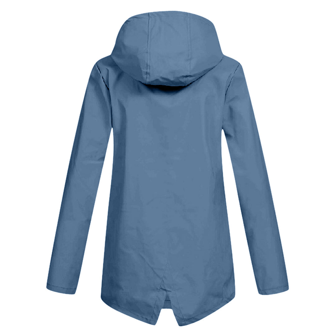 Women's Waterproof Mid-Length Zipper Jacket