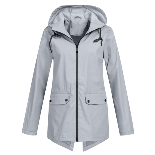 Women's Waterproof Rain Jacket With Hood - Vonnera