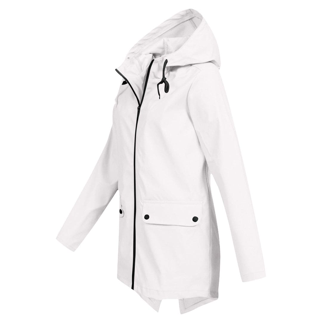 Women's Waterproof Windbreaker Jacket Lightweight Hooded