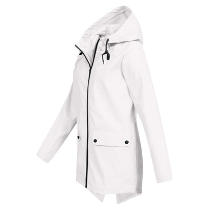 Women's Waterproof Windbreaker Jacket Lightweight Hooded