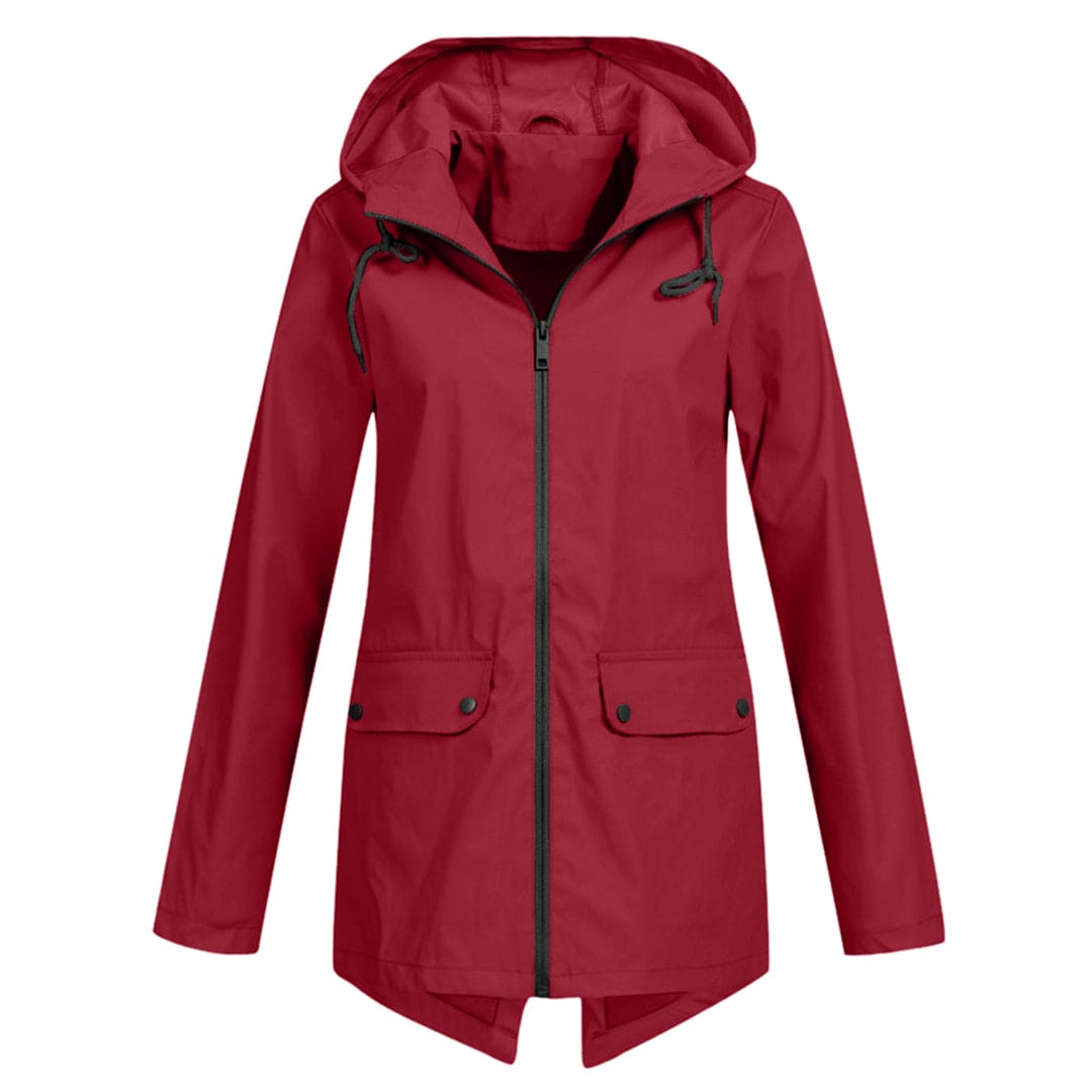 Women's Waterproof Windbreaker Jacket Lightweight Hooded