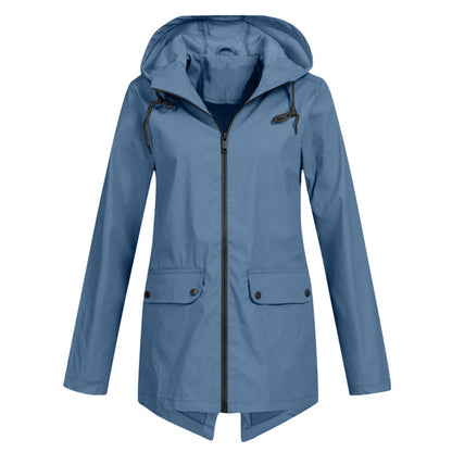 Women's Waterproof Windbreaker Jacket Lightweight Hooded