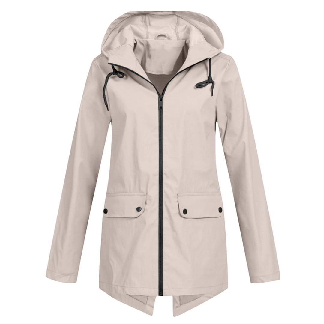 Women's Waterproof Windbreaker Jacket Lightweight Hooded