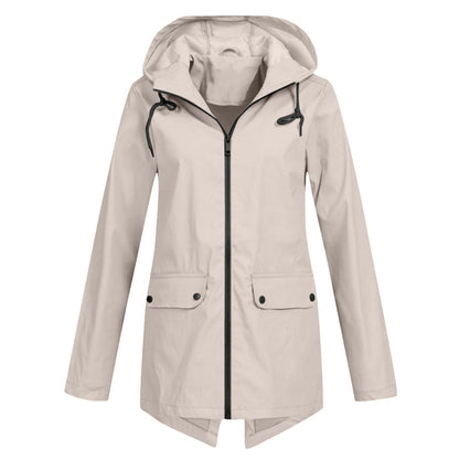 Women's Waterproof Windbreaker Jacket Lightweight Hooded