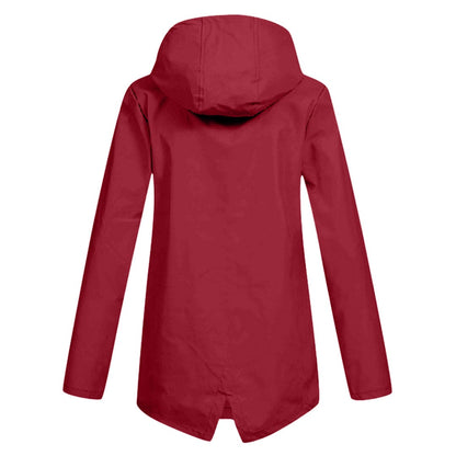 Women's Waterproof Windbreaker Jacket Lightweight Hooded