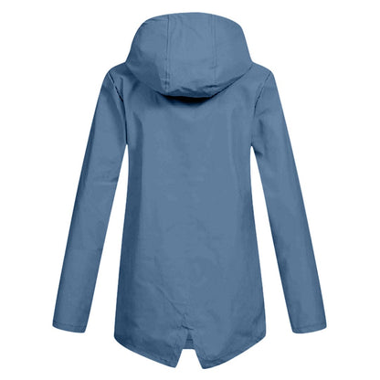 Women's Waterproof Windbreaker Jacket Lightweight Hooded