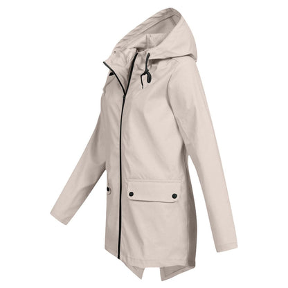 Women's Waterproof Windbreaker Jacket Lightweight Hooded - Vonnera
