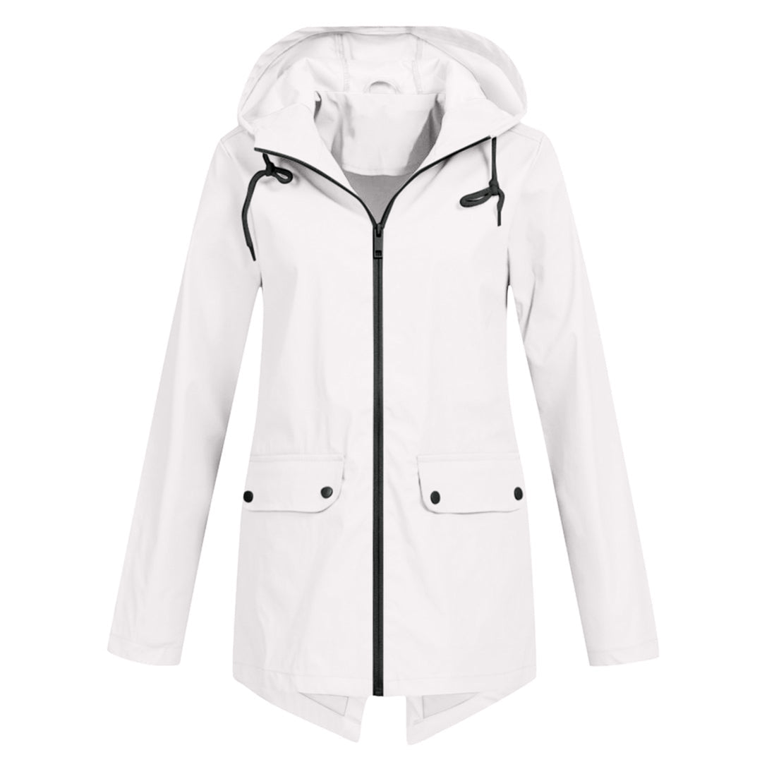 Women's Waterproof Mid-Length Zipper Jacket