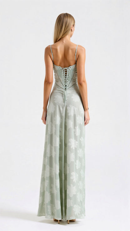 Donna | Women Wedding Guest Bustier Maxi Dress