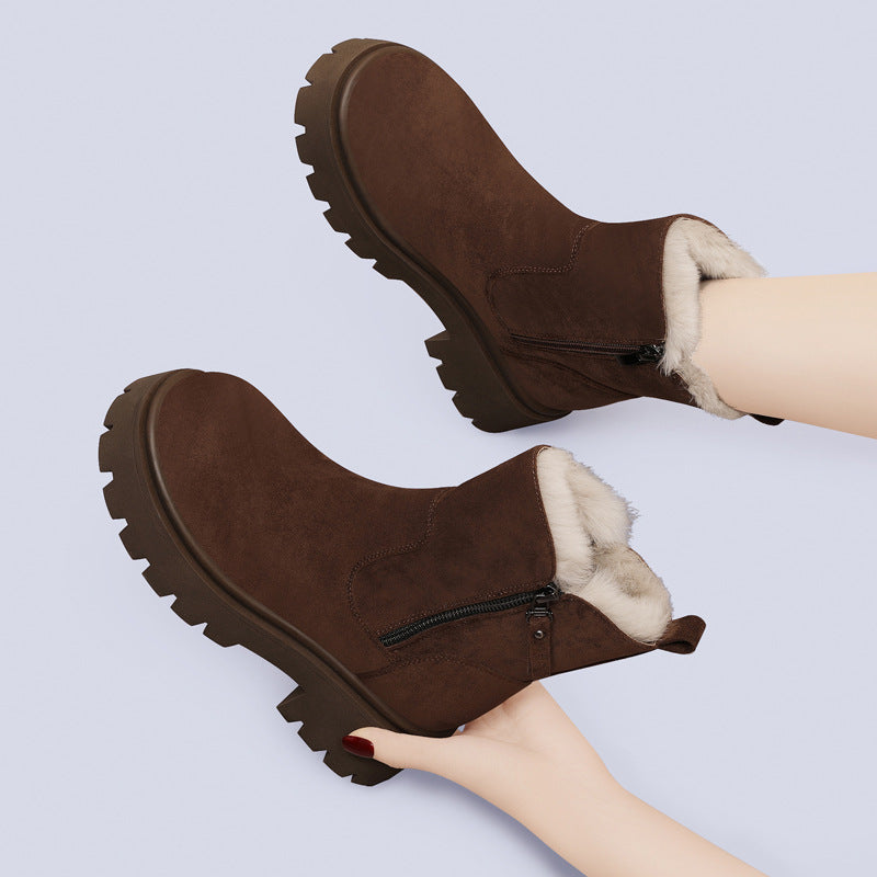 Women's Faux Fur Lined Ankle Boots - Vonnera