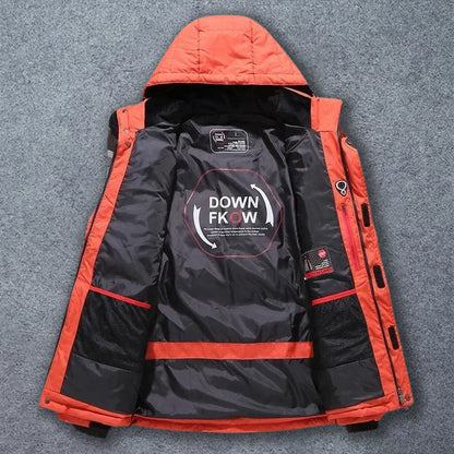Men's Down Jacket Waterproof Insulated Lightweight Black