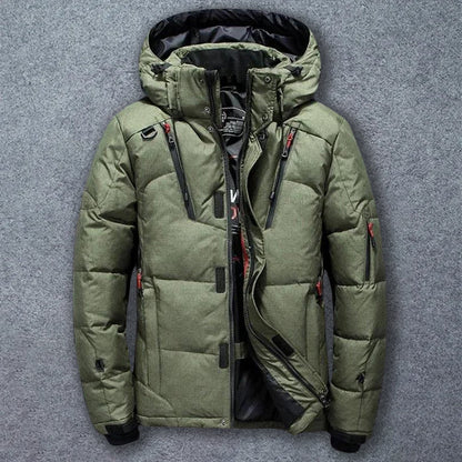 Men's Down Jacket Waterproof Insulated Lightweight Black