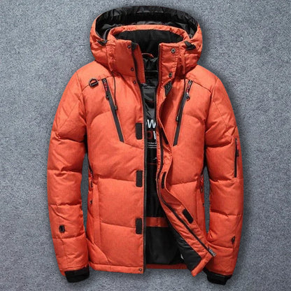 Men's Down Jacket Waterproof Insulated Lightweight Black