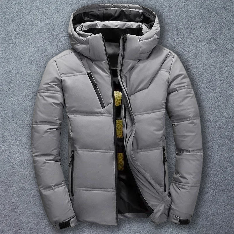 Men's Down Jacket Waterproof Insulated Lightweight Black