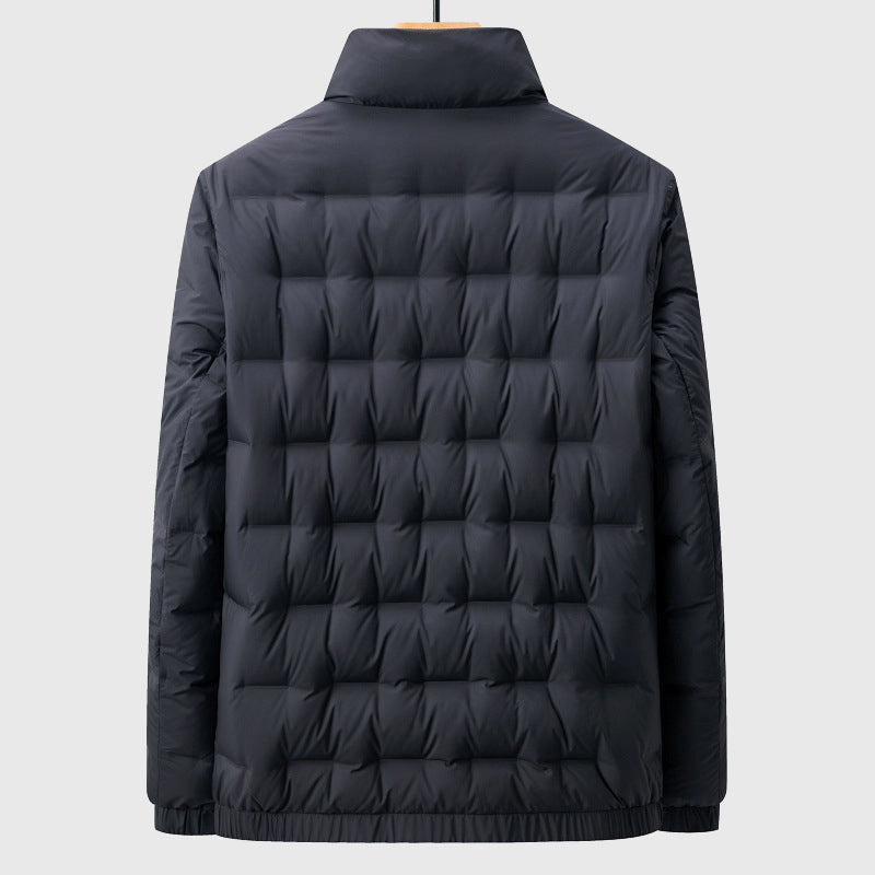 Men's Insulated Down Jacket Waterproof Lightweight Black