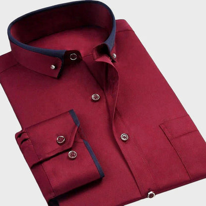 Men's Felix Grant Apex Luxe Slim-Fit Stretch Cotton Dress Shirt