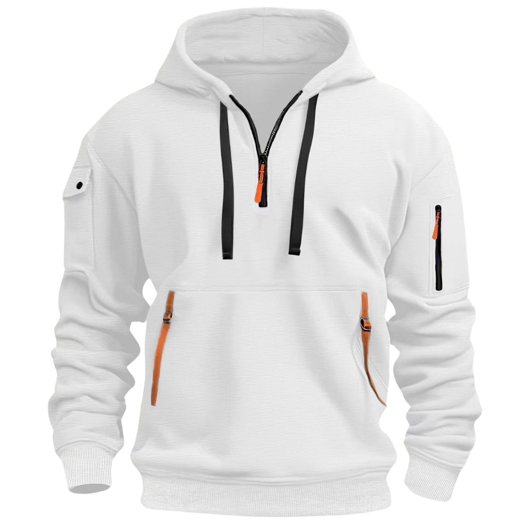 Men's Utility Hoodie Half-Zip Water-Resistant