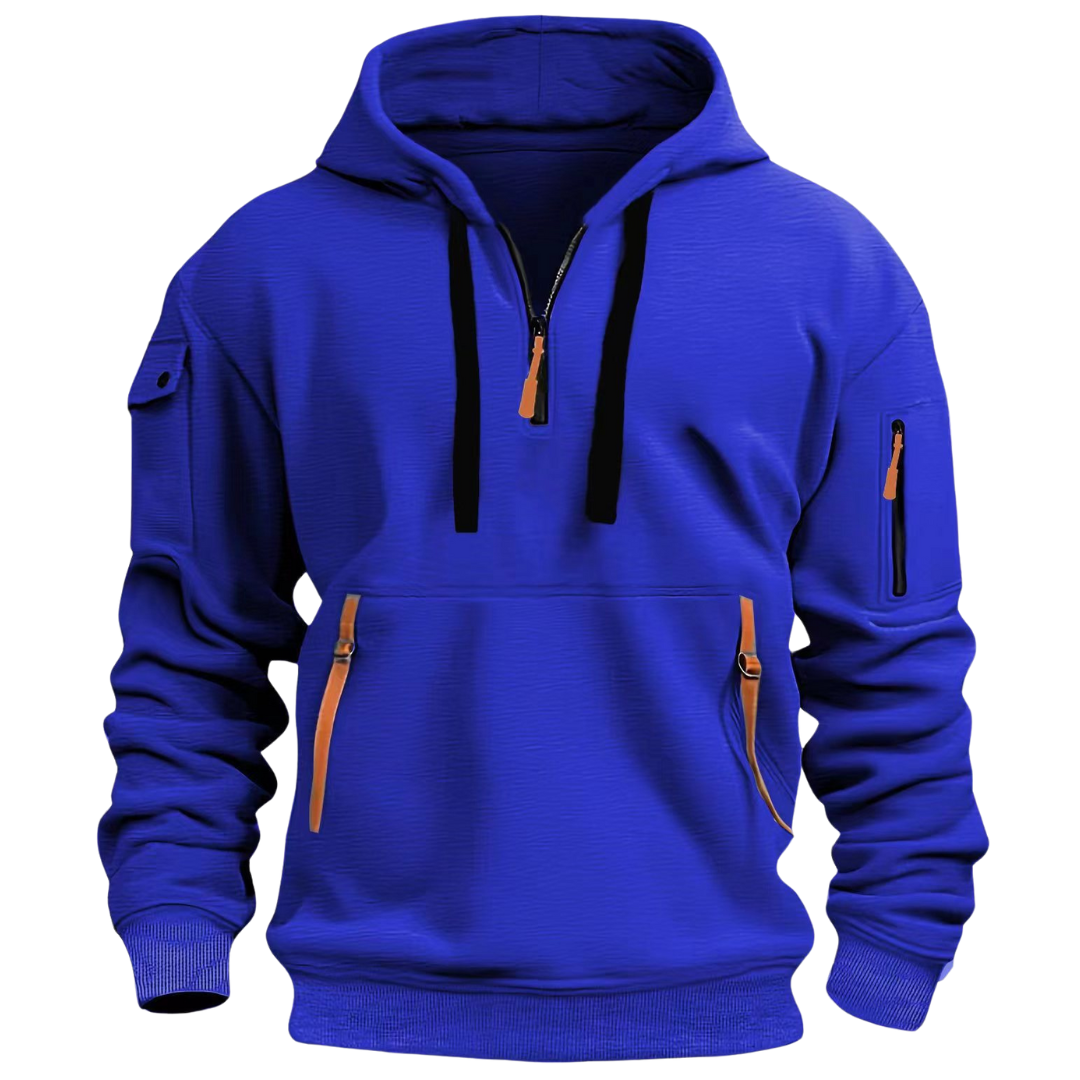 Men's Utility Hoodie Half-Zip Water-Resistant