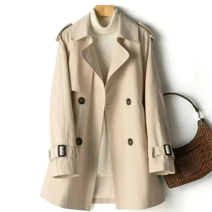 Women's Double-Breasted Trench Coat Classic - Vonnera