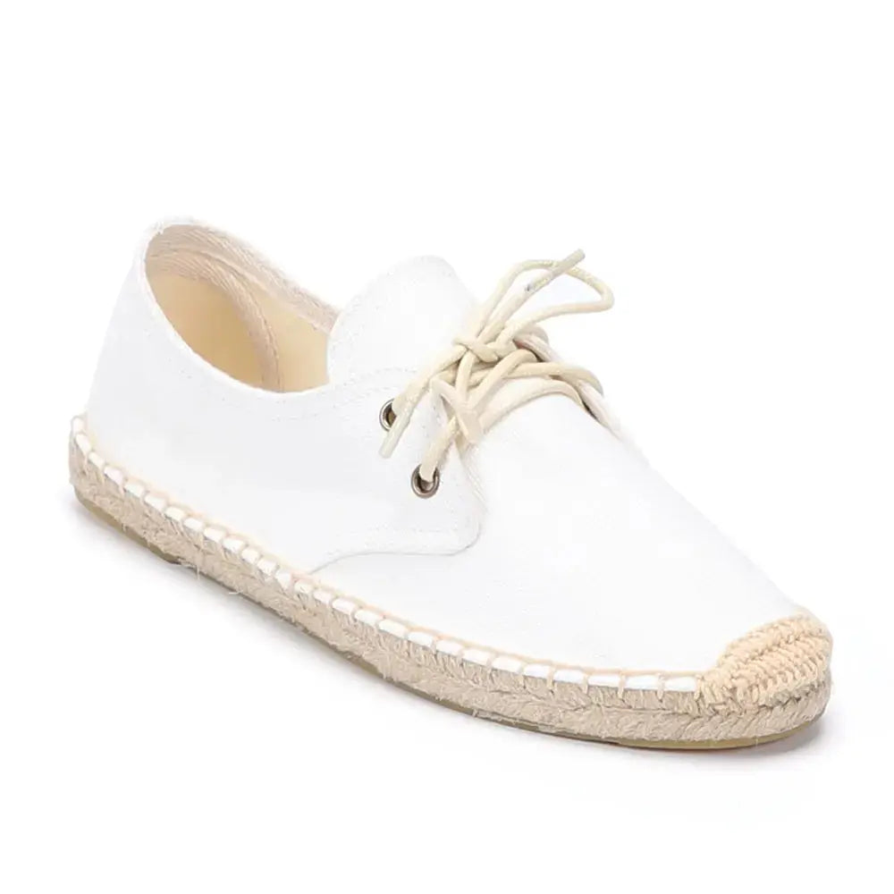 Women's Flat Espadrille Shoes Comfortable Canvas - Vonnera