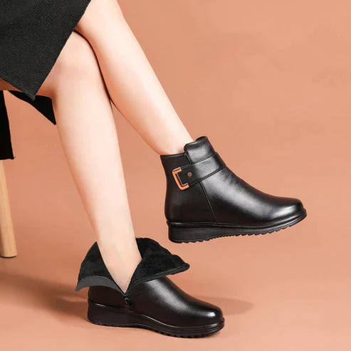 Fleece-Lined Winter Shoes for Women – Stylish & Non-Slip
