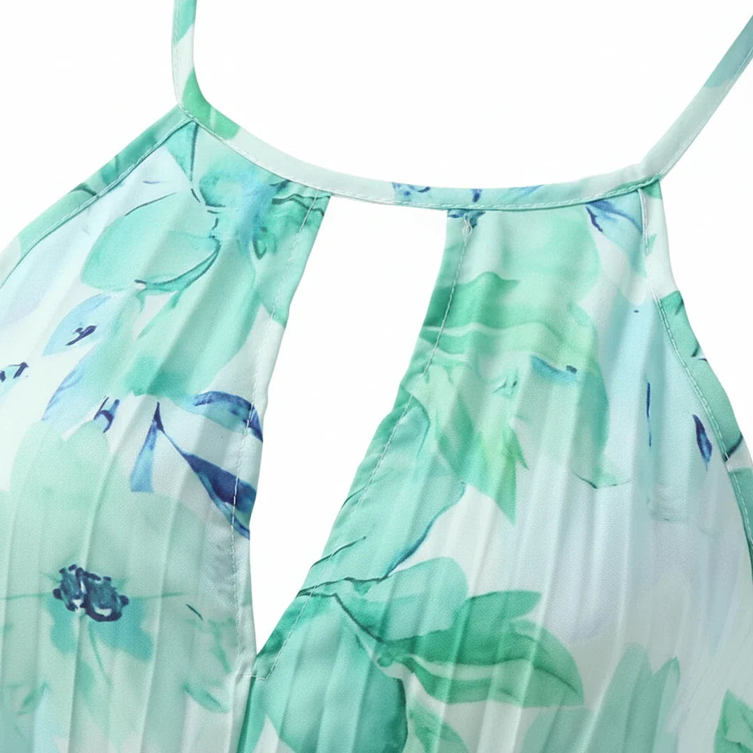 Women's Floral Maxi Dress A-Line Style