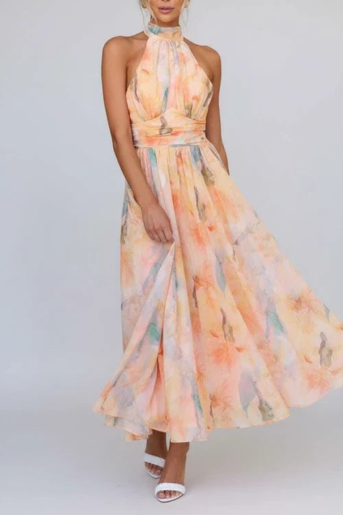 Women's Floral Maxi Dress A-Line - Vonnera