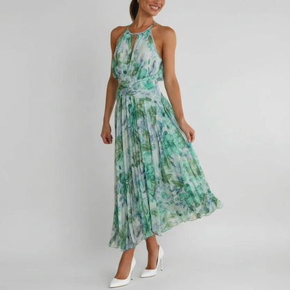 Women's Floral Maxi Dress A-Line Style - Vonnera