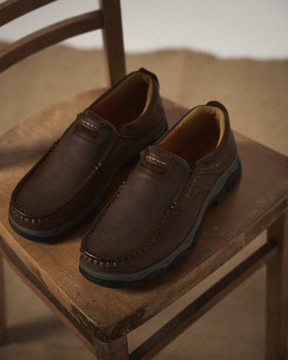 Men's Slip-On Loafers Casual Round Toe
