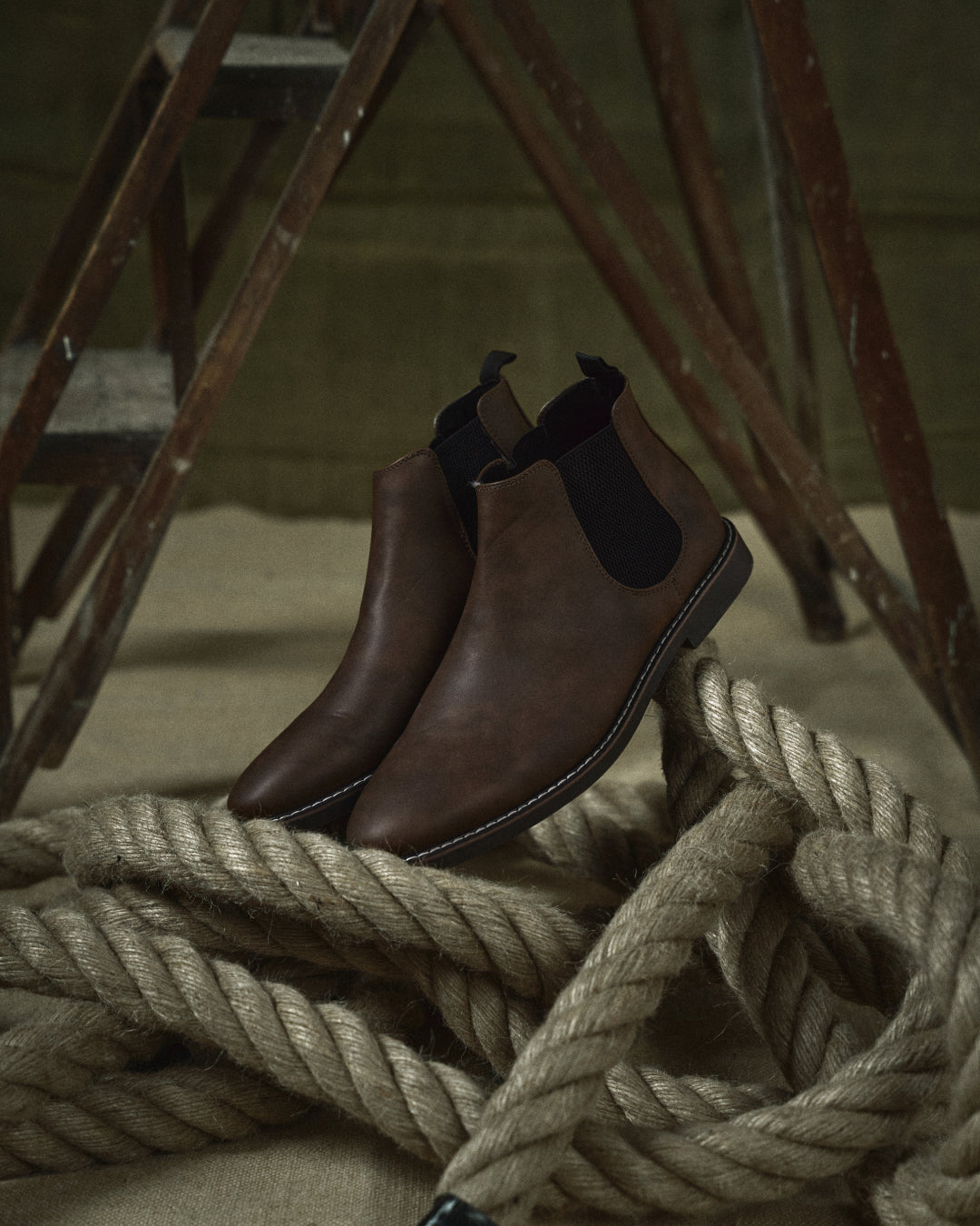 Men's Ankle Boots Elastic Sides