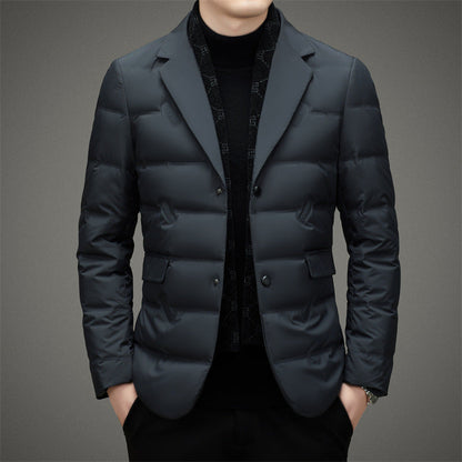 Men's Down Jacket Insulated Waterproof Black