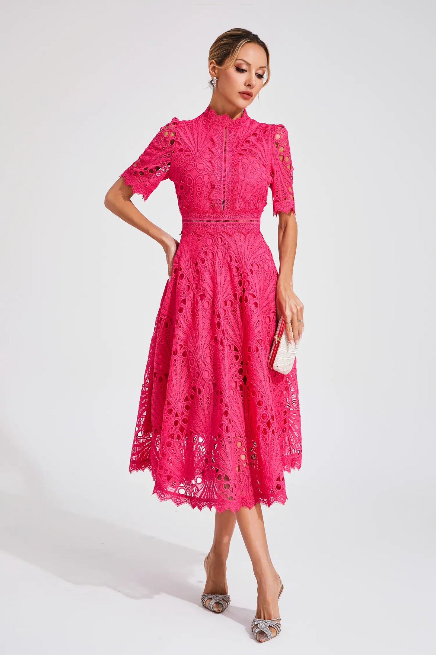 Aviana Women's Lace Midi Dress