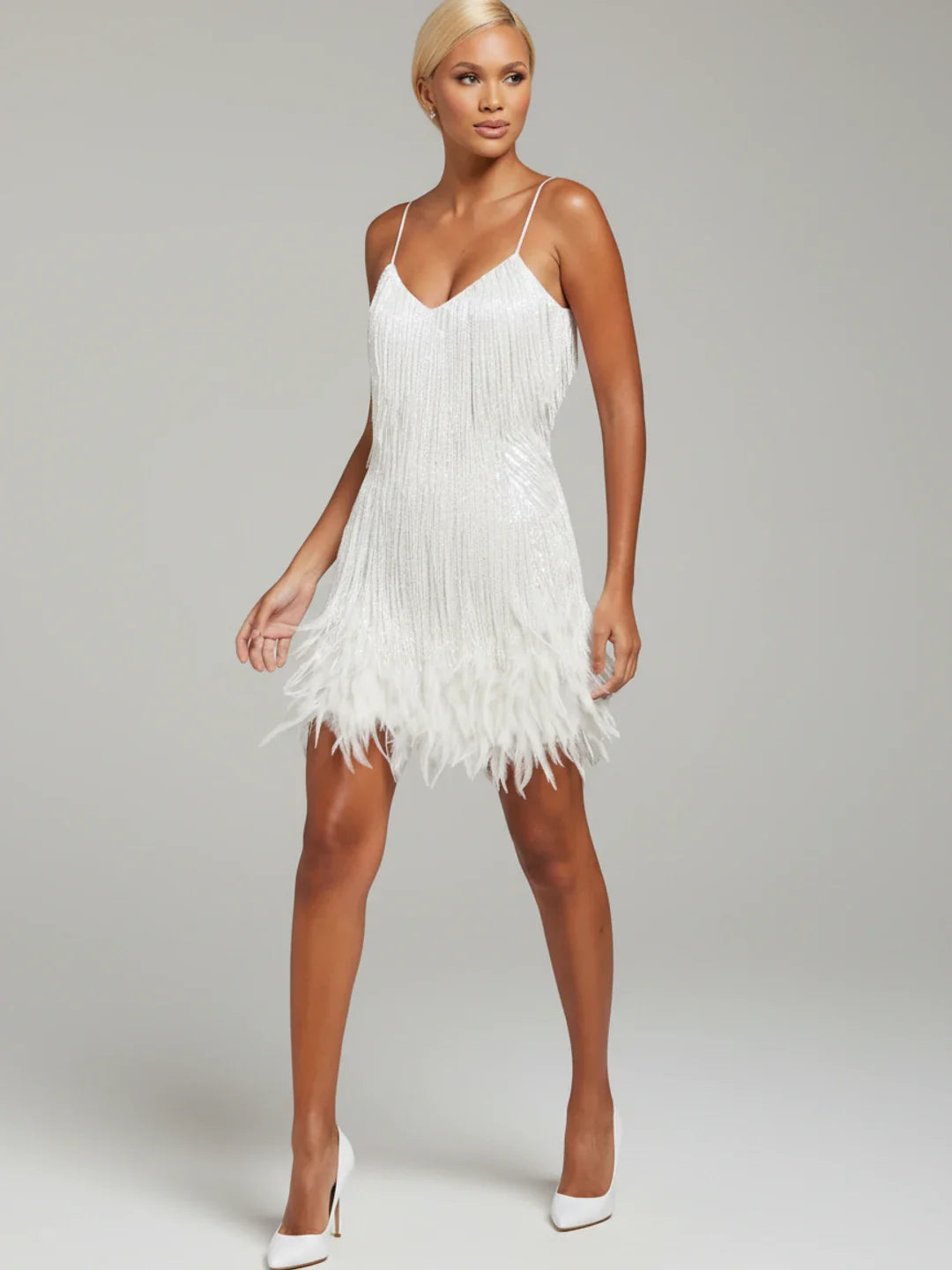 Women's Fringe Mini Cocktail Dress