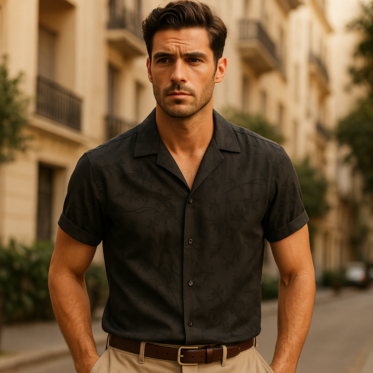 Hawthorn Men's Satin Dress Shirt