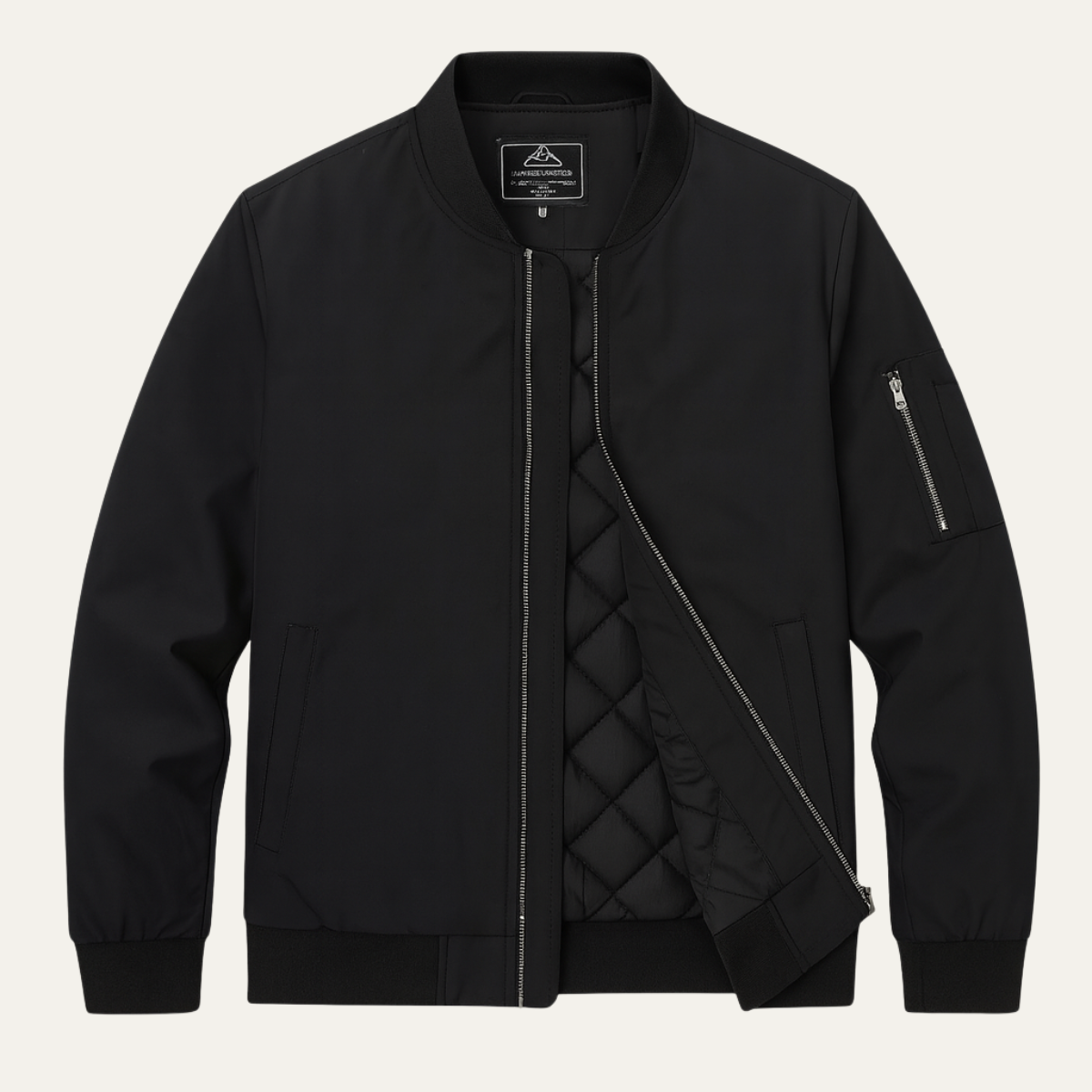 Men's Lightweight Zip Up Bomber Jacket - Vonnera