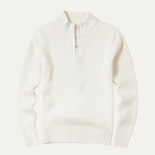 Men's Knitted Half Zip Winter Sweater - Vonnera