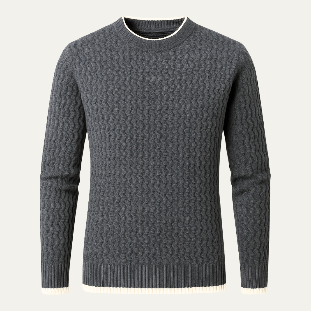 Men's Slim Fit Knit Sweater O Neck Casual Pullover - Vonnera