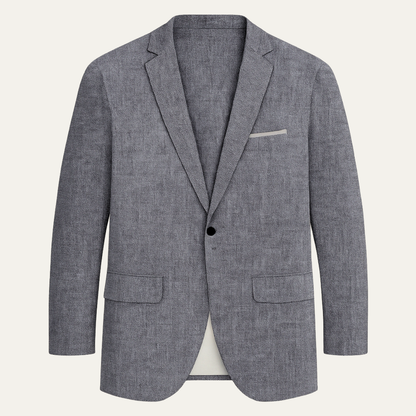 Mandello Men's Linen Blazer Jacket Slim Fit Lightweight - Vonnera