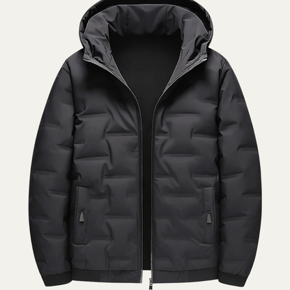Men's Insulated Ski Jacket Waterproof Black - Vonnera