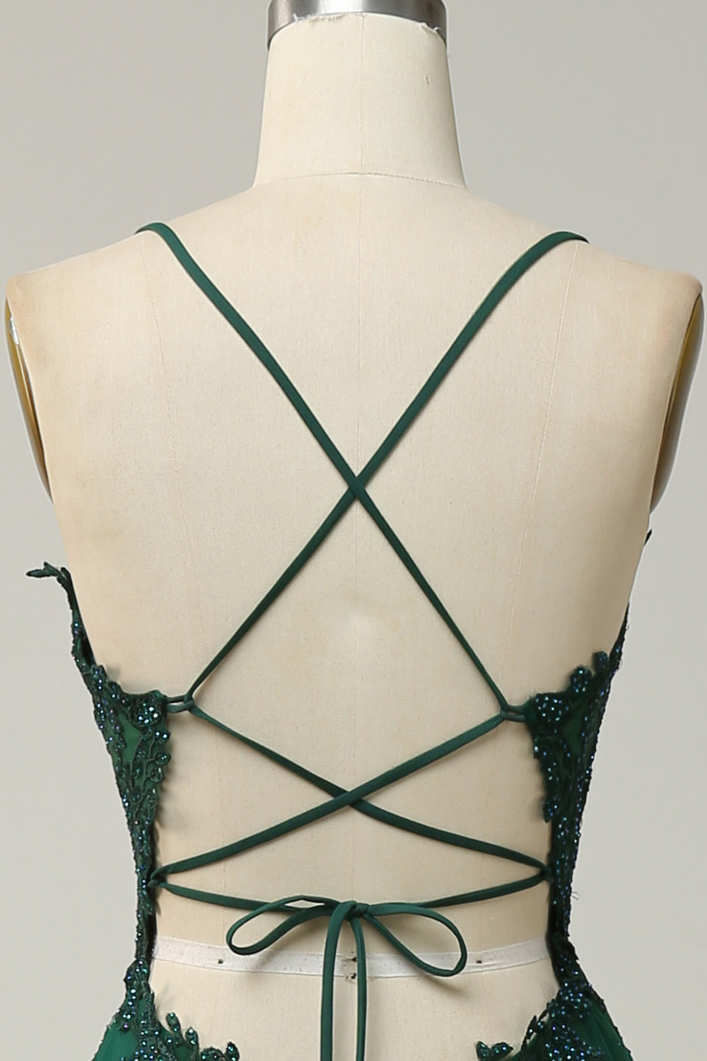 Women's A-Line Ball Gown Spaghetti Straps Lace Detail