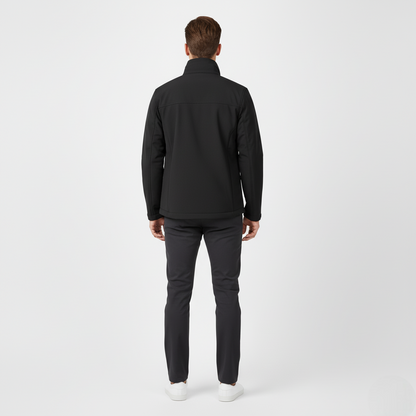 Men's Softshell Water-Resistant Jacket Black