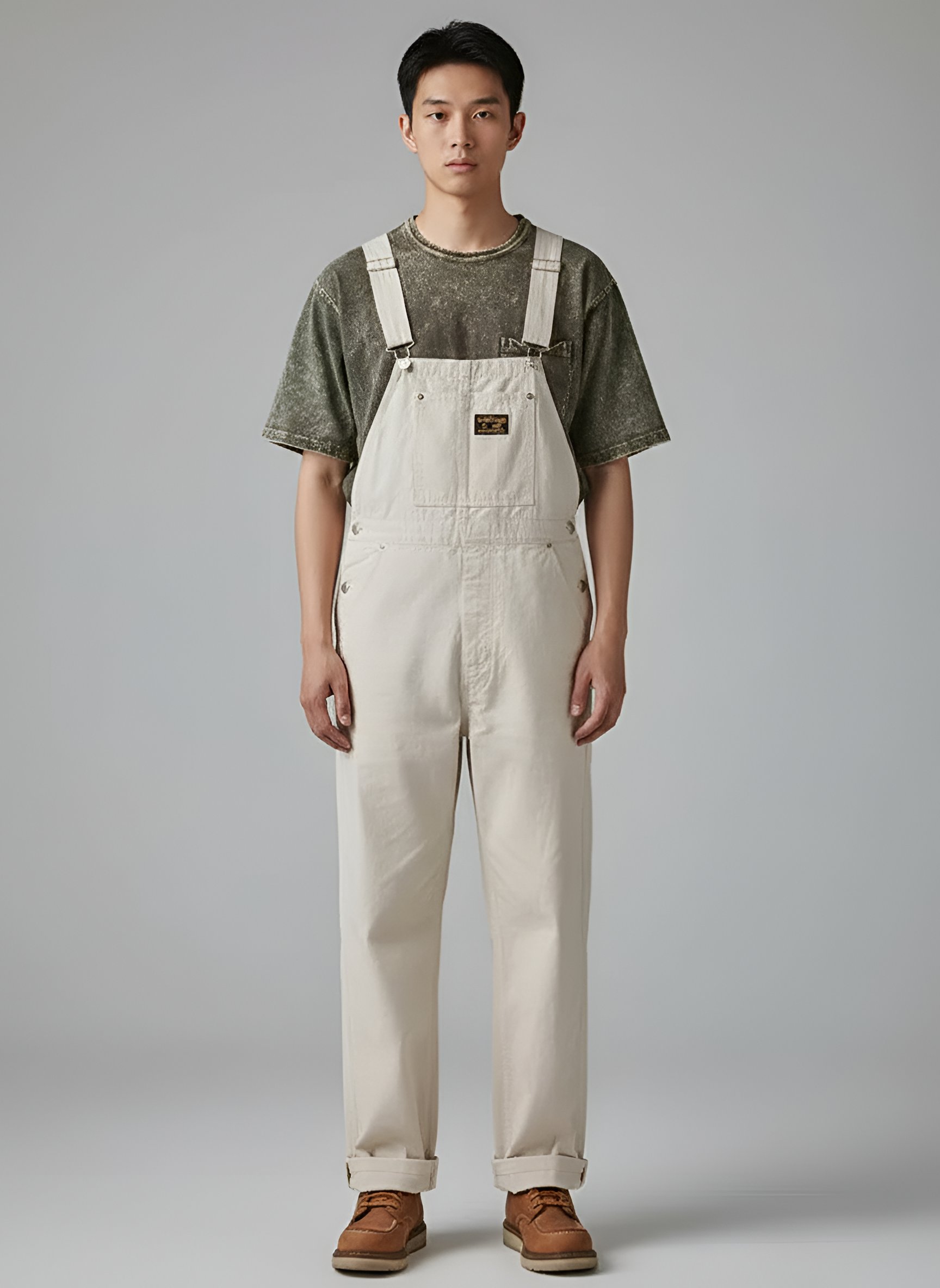 Men's Cotton Bib Overalls Work Dungarees - Vonnera