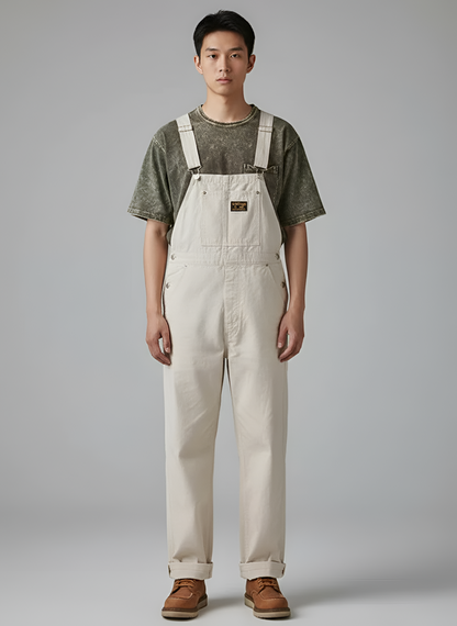 Men's Cotton Bib Overalls Work Dungarees - Vonnera