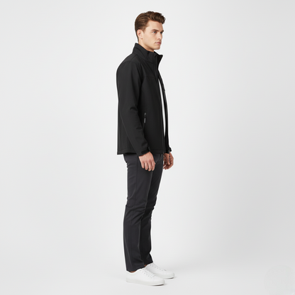 Men's Softshell Water-Resistant Jacket Black