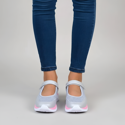 Women's Lightweight Breathable Sneakers Mesh Mary Jane Casual Shoes
